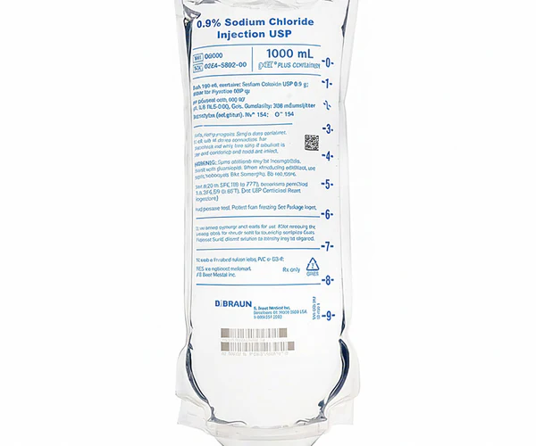 Viaflex IV Injection Solution Sodium Chloride 0.9% 1000mL Plastic Container Each, 14 EA/CA 2B1324X