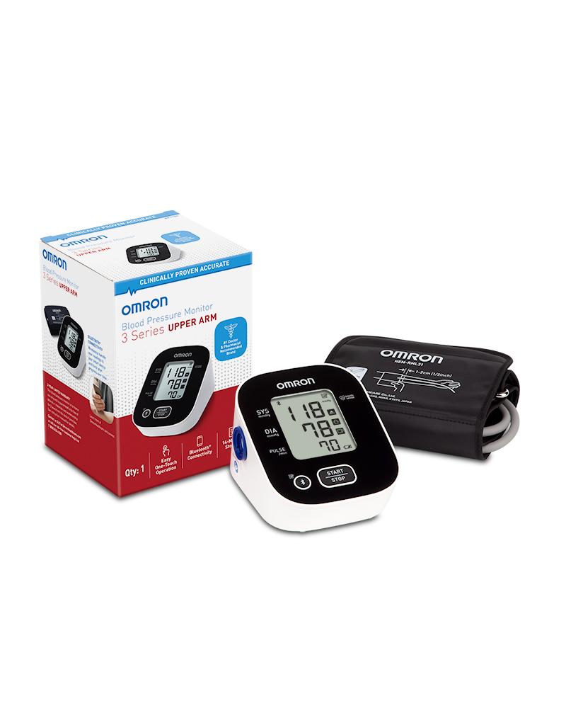 Omron Blood Pressure Monitor Black/White Latex Free Upper Arm Digital Display Each, 10 EA/CA