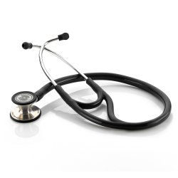 Cardiology Stethoscope Adscope® 601 Black 1-Tube 19 in Tube Convertible Chestpiece