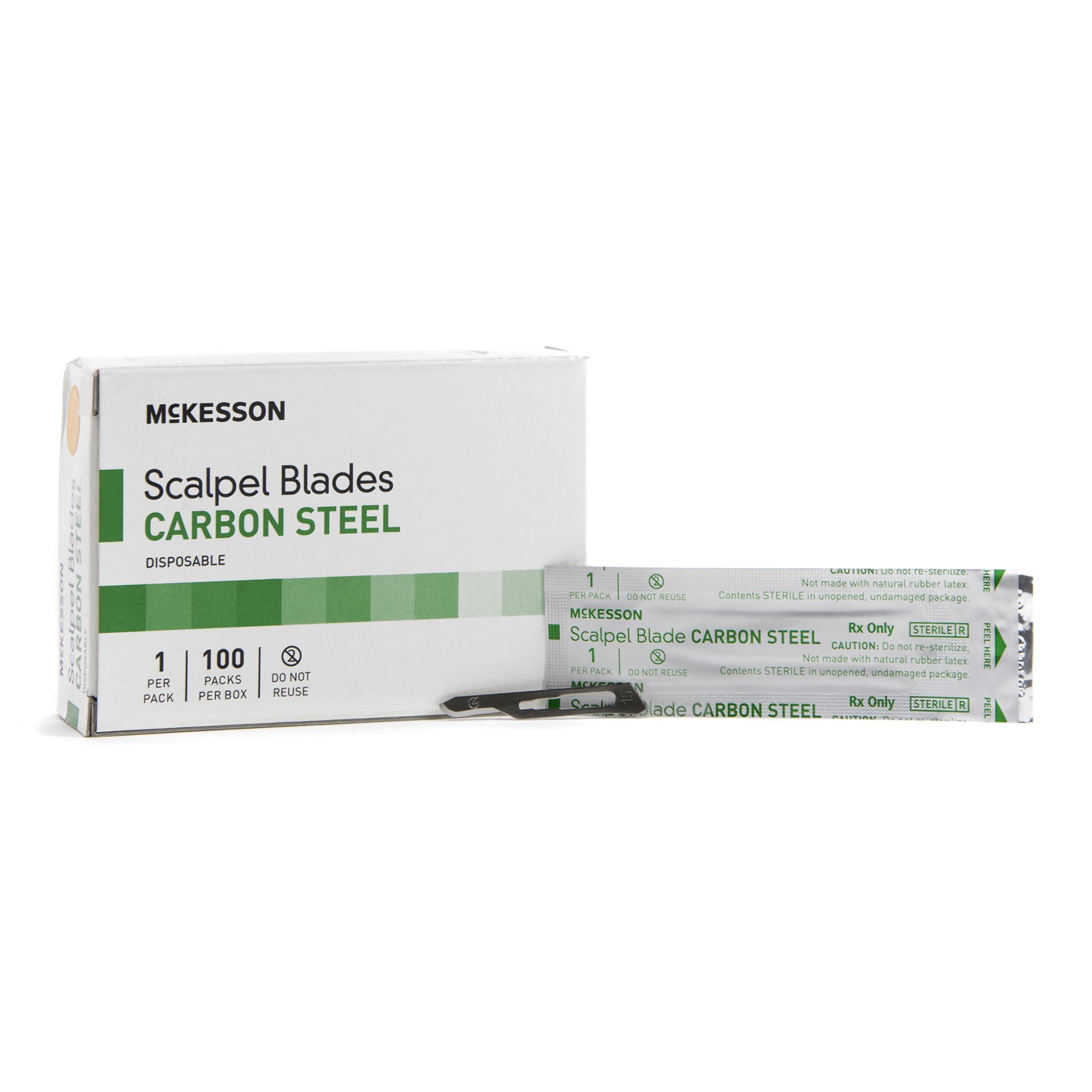 Surgical Blade McKesson Brand Carbon Steel No. 15 Sterilel