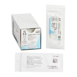 Nonabsorbable Suture with Needle Perma-Hand™ Silk P-3 3/8 Circle Needle Size 5-0 Braided