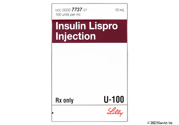 INSULIN LISPRO 100U/ML INJECTION SOLN 10ML INSULIN LISPRO 100 UNIT/ML INJECTION SOLUTION ELI LILLY A