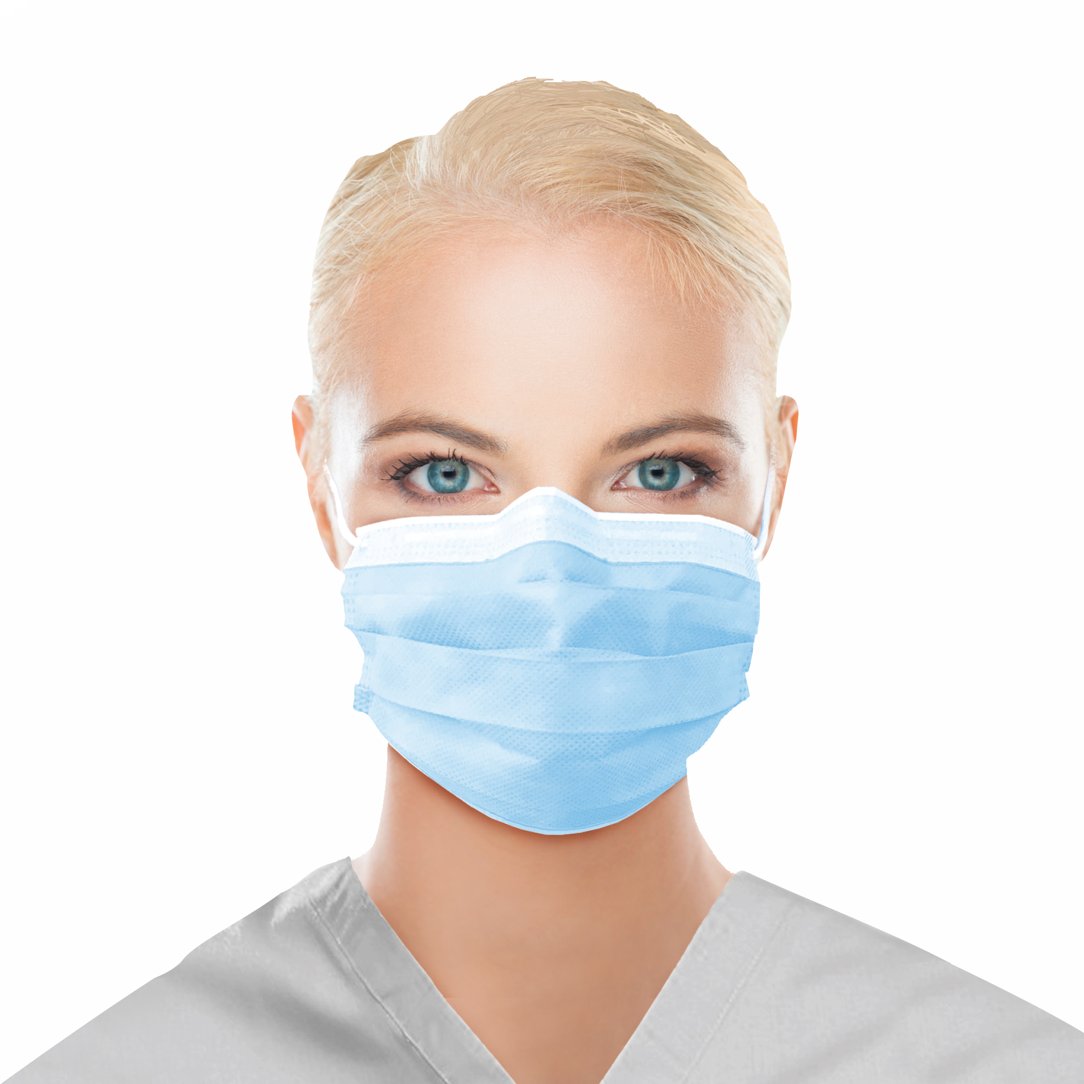 MASK FACE LEVEL 3 EARLOOP BLUE 50/BX Dukal Corporation ULM-6381