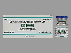 Lidocaine 1% HCl Injection USP SDV 50mg/ 5ml 10pk Eugia US LLC