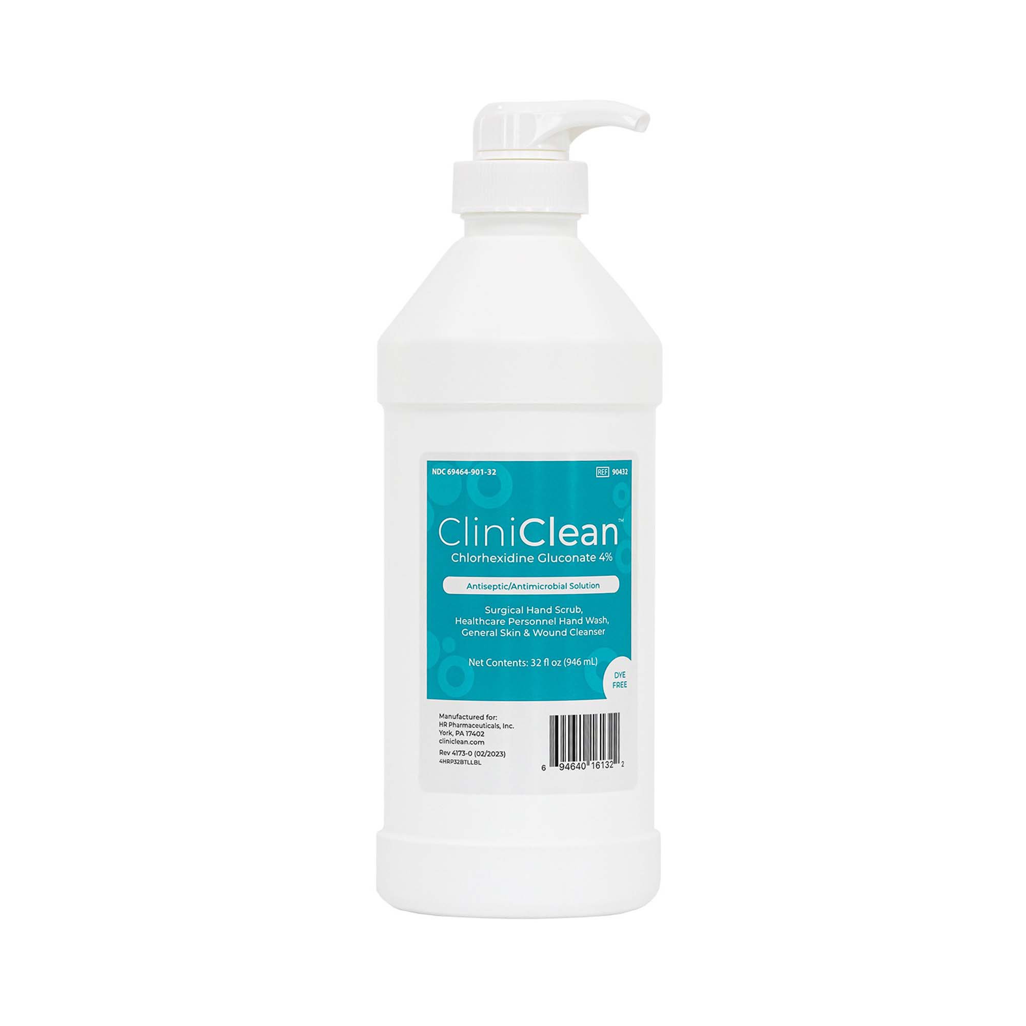 CliniClean Chlorhexidine Gluconate 4% PUMP 32oz EA HR Pharmaceuticals
