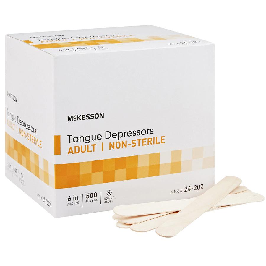 Tongue Depressor Wood 6 in Size Standard Dispensable Packaging Non Sterile 500/Box
