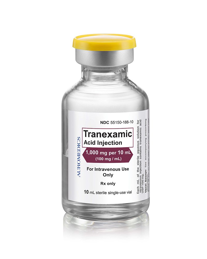 Tranexamic Acid Injection SDV 1000mg/10mL x 10 Eugia AuroMedics Pharma