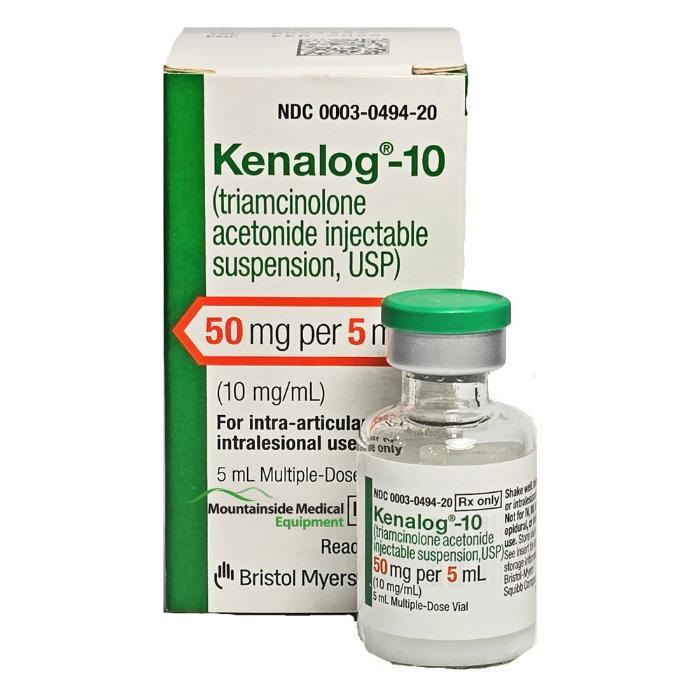 Kenalog-10 Injection 10mg/mL MDV 5mL Each, 24 VL/CA Bristol-Myers-Squibb