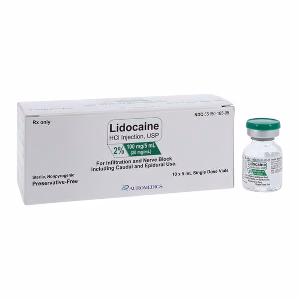 Lidocaine 2% Hydrochloride Injection USP SDV 10CT Eugia AuroMedics Pharma