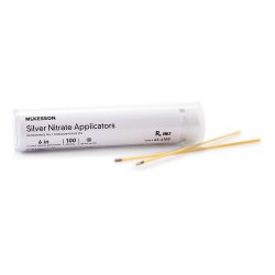 McKesson Silver Nitrate / Potassium Nitrate 75% - 25% Applicator 100 Applicators APPLICATOR, SILVER