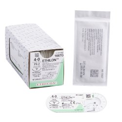 Nonabsorbable Suture with Needle Ethilon™ Nylon PS-2 3/8 Circle Precision Rev SKU 2997