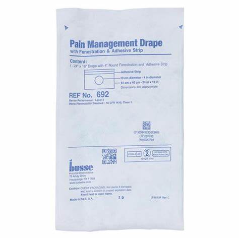 Surgical Drape Pain Management Impervious Drape 18x24 in Sterile
