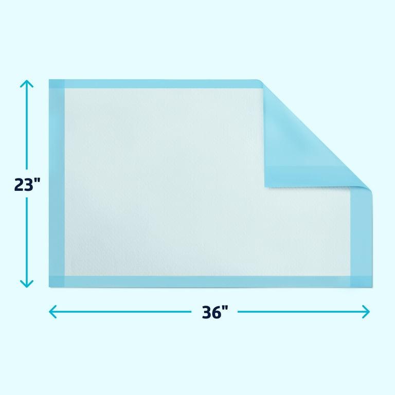 Henry Schein Incontinence Underpad 23x36" Light Absorbency 2-Ply Tissue Layers White/Blue
