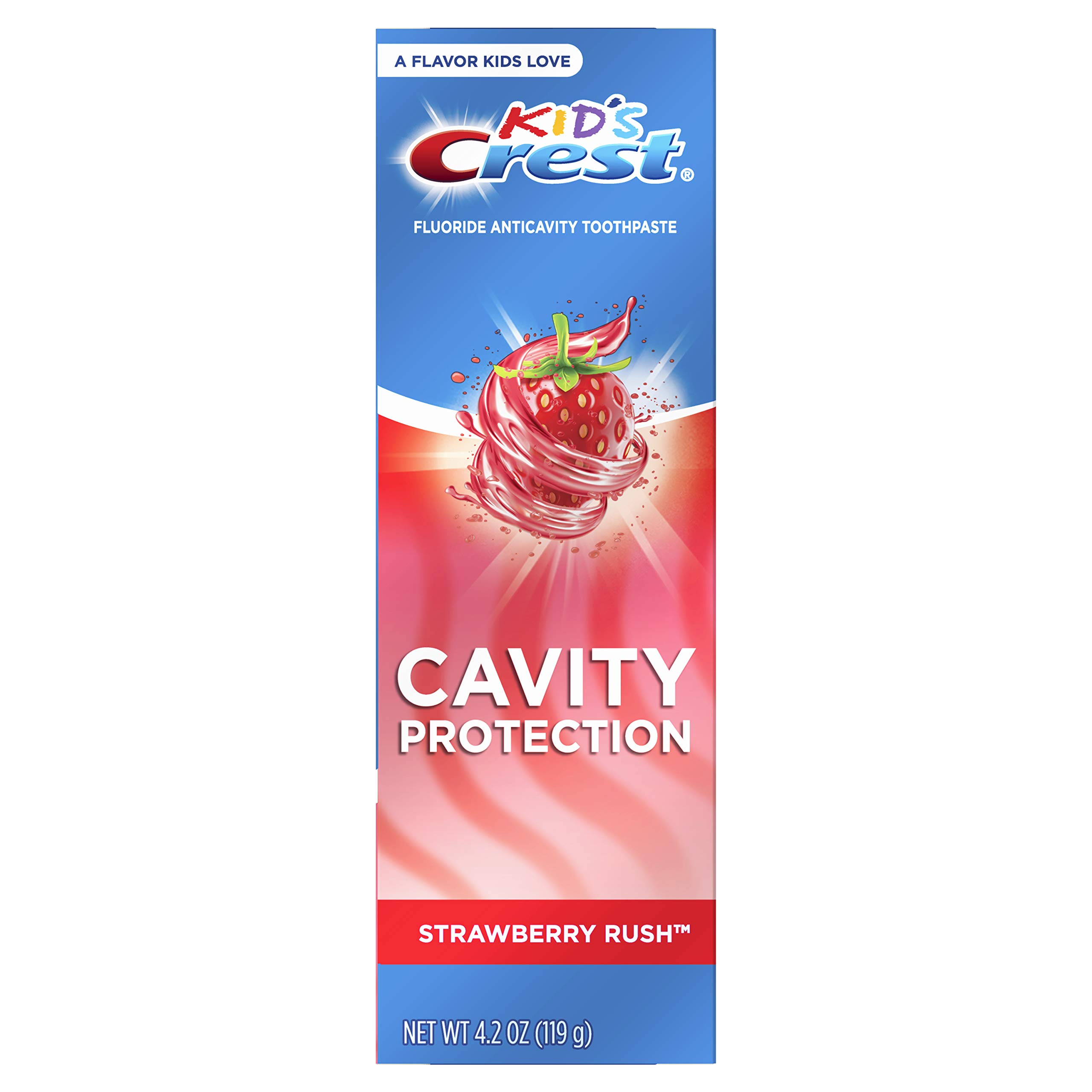 Crest Kids Enamel + Cavity Toothpaste 6+ years 0.85 oz Strawberry 72/Ca