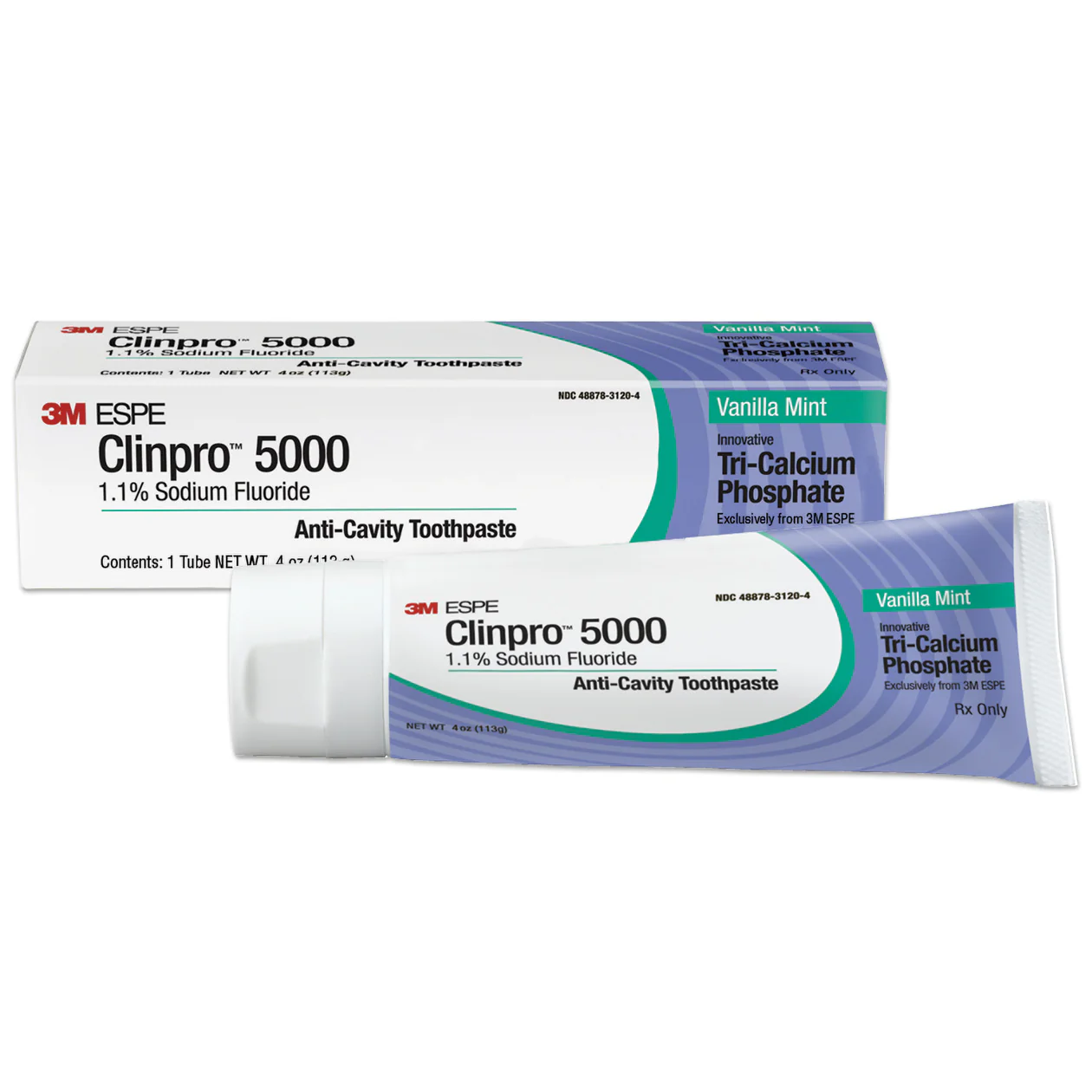 Clinpro™ 5000 Toothpaste 1.1% NaF Vanilla Mint 4oz Tube