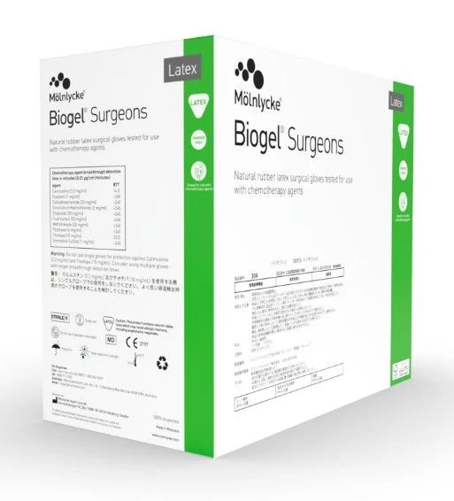 Surgical Glove Biogel® Surgeons Size 8 50 Pairs per Box Sterile Latex Standard Cuff Length Micro-Tex