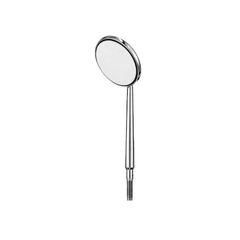 Mirror Head Rhodium Size 4 Cone Socket Front Surface 7/8 in 3/Pk