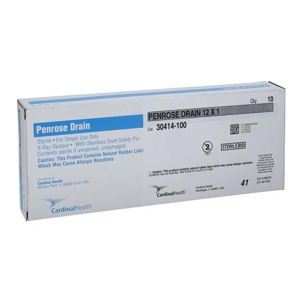 Wound Drain Tube Cardinal Health™ Flat Type With Safety Pin Flat Channel Type 1 in Size Sterile