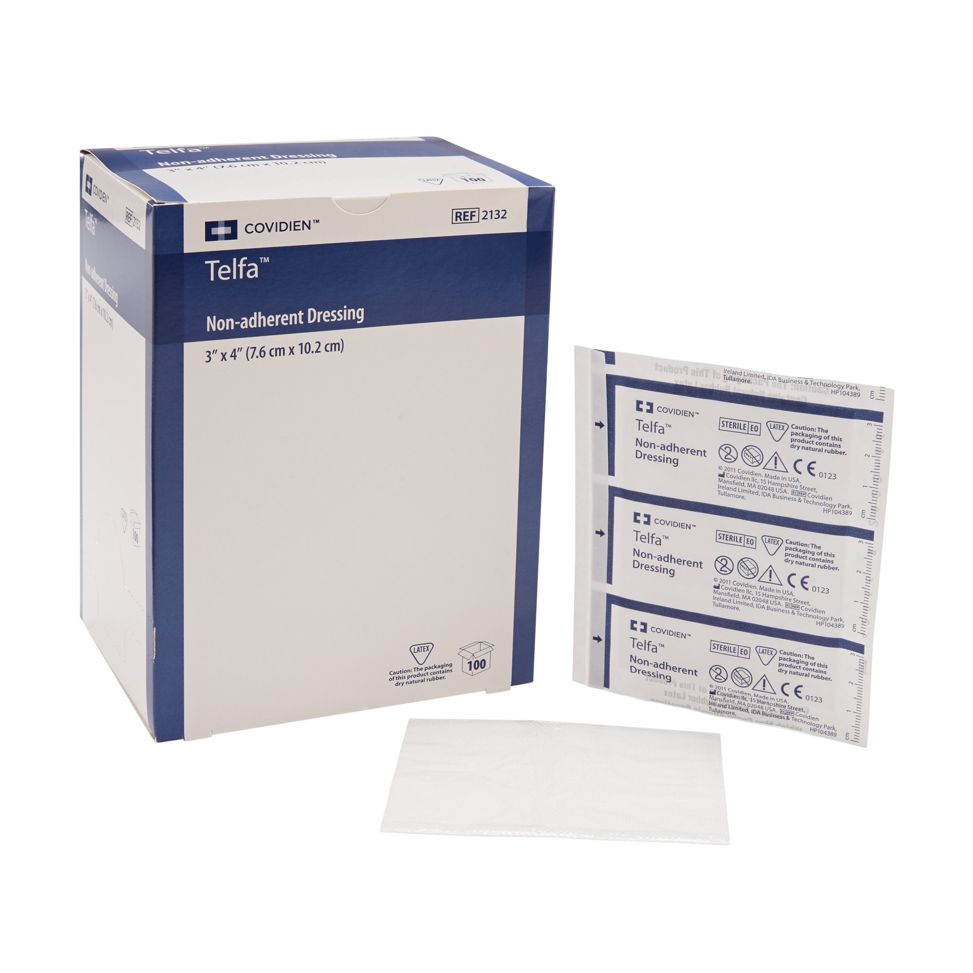 Non-Adherent Dressing Telfa™ Ouchless 3x4 in Sterile 100 per Pack