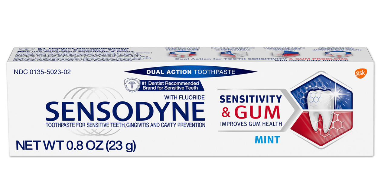 Sensodyne Sensitive Tooth Desensitizer 0.8 oz Mint 36/Ca