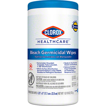 Clorox Healthcare Surface Disinfectant Wipes Canister 70/Cn