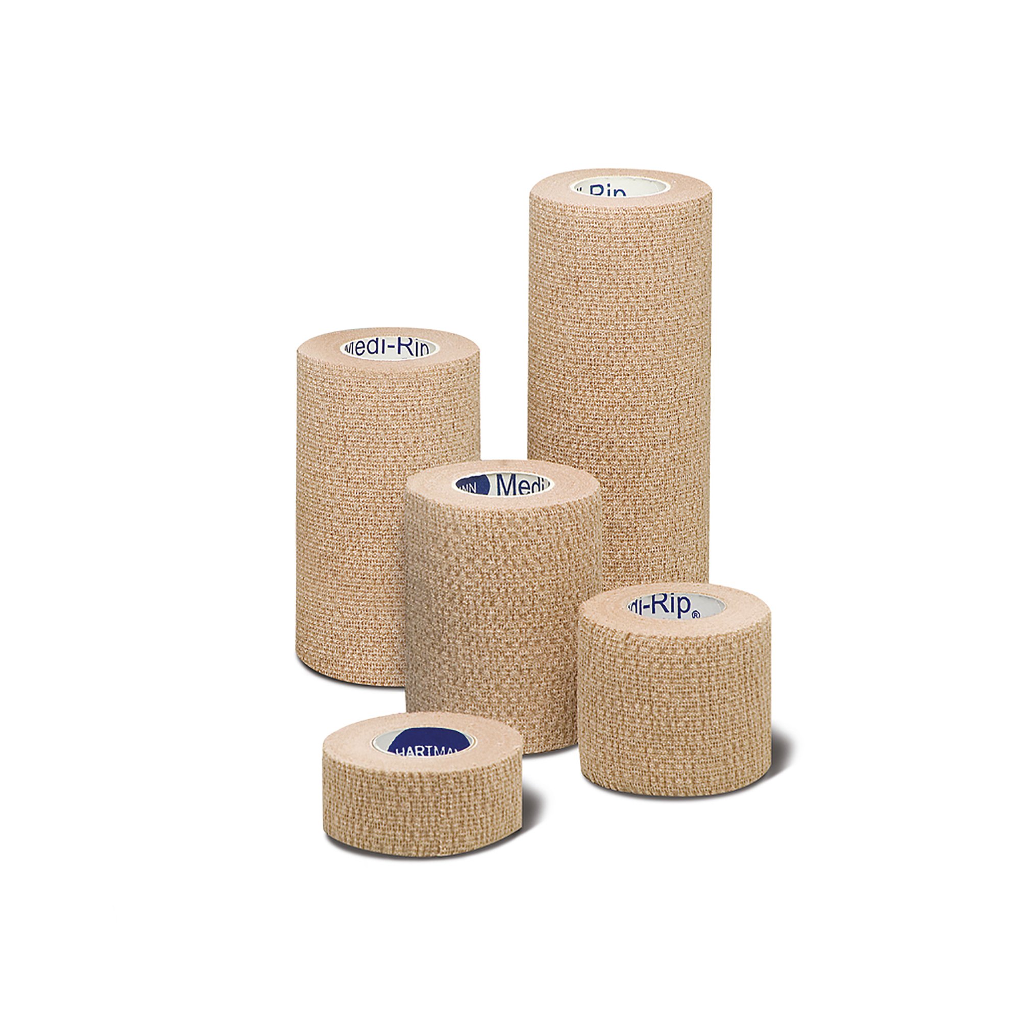 Medi-Rip Compression Bandage Cotton/Elastic 4"x5yd Tan Non-Sterile 12Rl/Bx