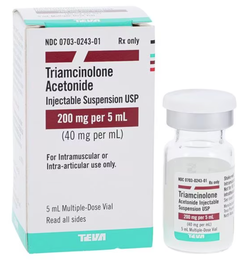 TRIAMCINOLONE ACET 40MG/ML Kenalog MDV 5ML TEVA PHARMACEUTICALS USA 703024301