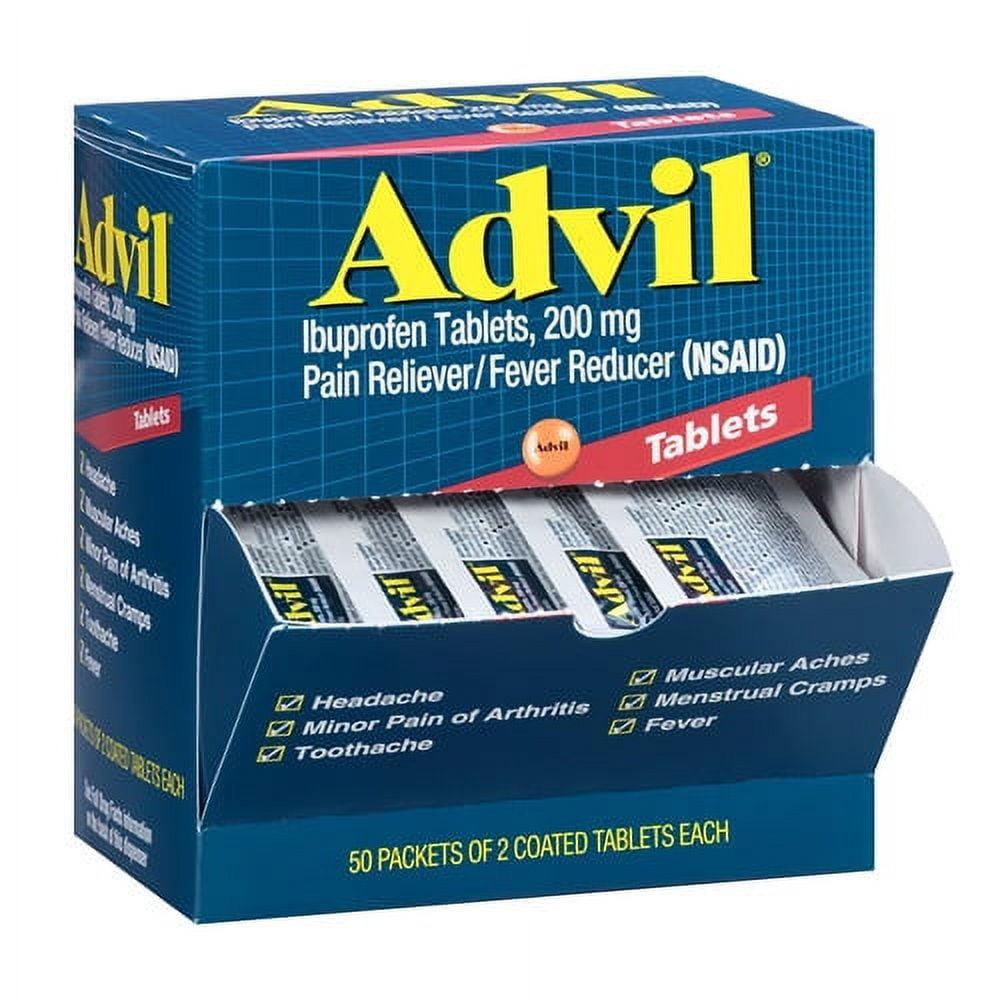 Advil Tablets 200mg Industrial Pack 50x2/Box, 24 BX/CA Haleon Company