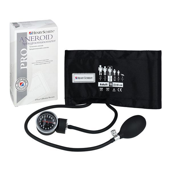 Henry Schein Prosphyg Aneroid Sphyg Sz 11 Blk Latex-Free Arm Dial Disp Each, 20 EA/CA 760-11ABKHS