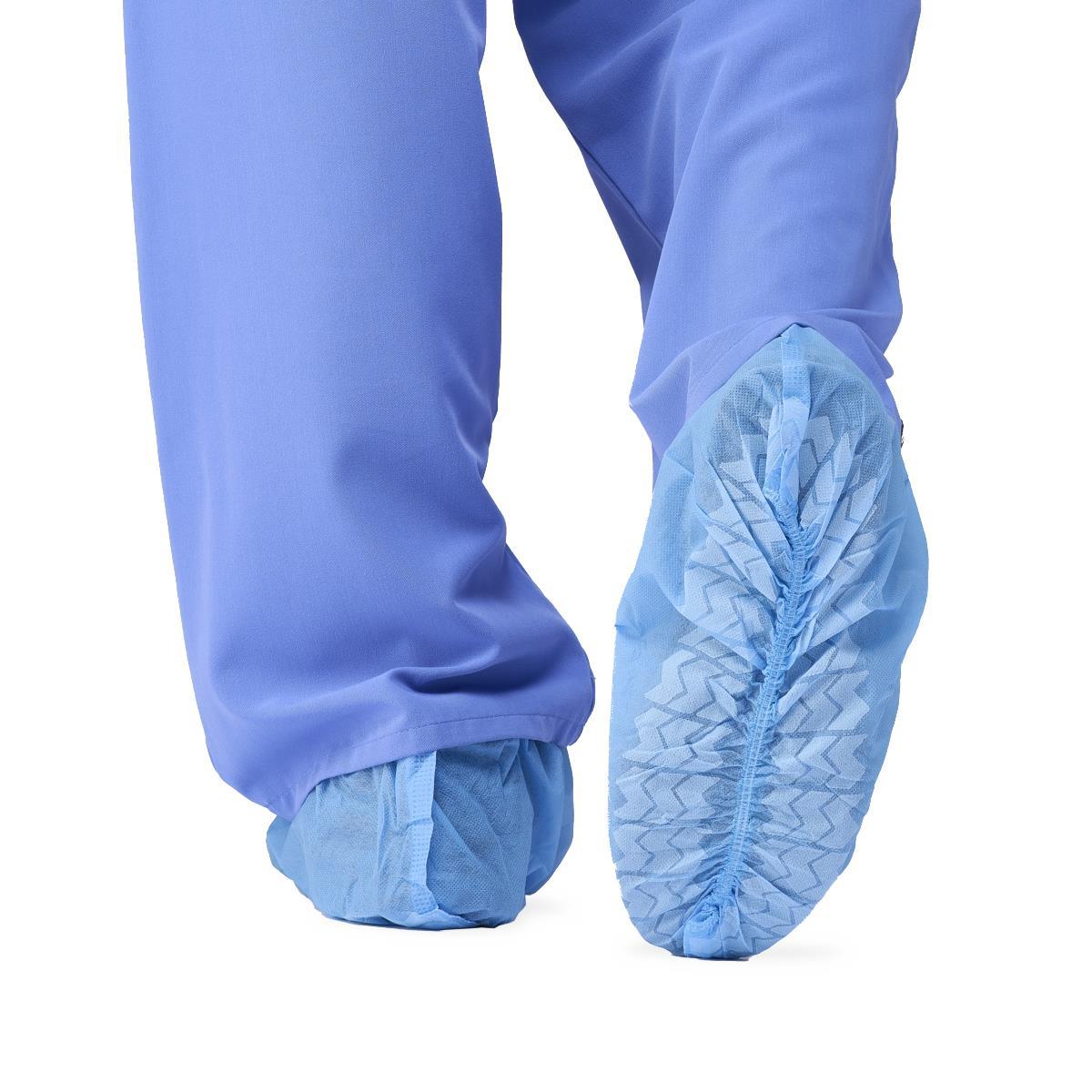 Shoe Cover Polypropylene Sz Regular / Large Elastic Blu Non-Ster Disp Not 100/Box, 3 BX/CA CRI2002