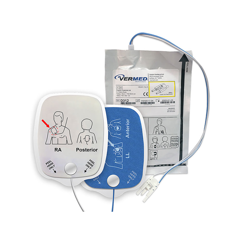 Defibrillator Electrode, Zoll, Radiolucent Pediatric/Infant Vermed PEDIATRIC-Zoll