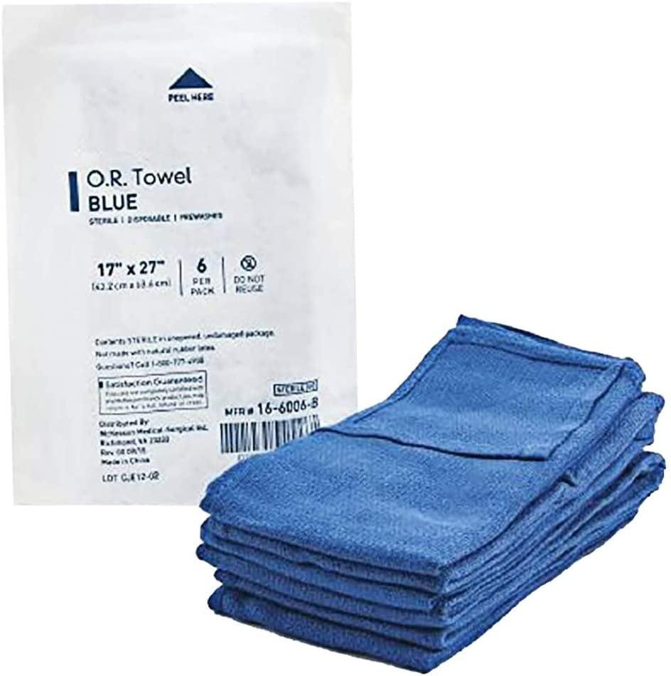 Towel O.R. Blue Sterile Disposable Medline Industries Inc