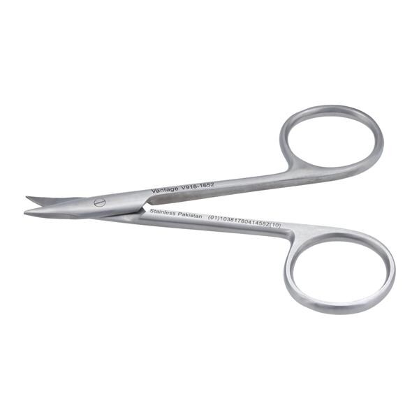 Iris Scissors McKesson Argent™ 4-1/2 Inch Length OR / Surgical Grade Stainless Steel Finger Ring Han