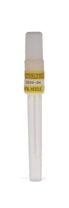 Dental Needle Plastic Hub – 27 Gauge Long Yellow 100/Bx