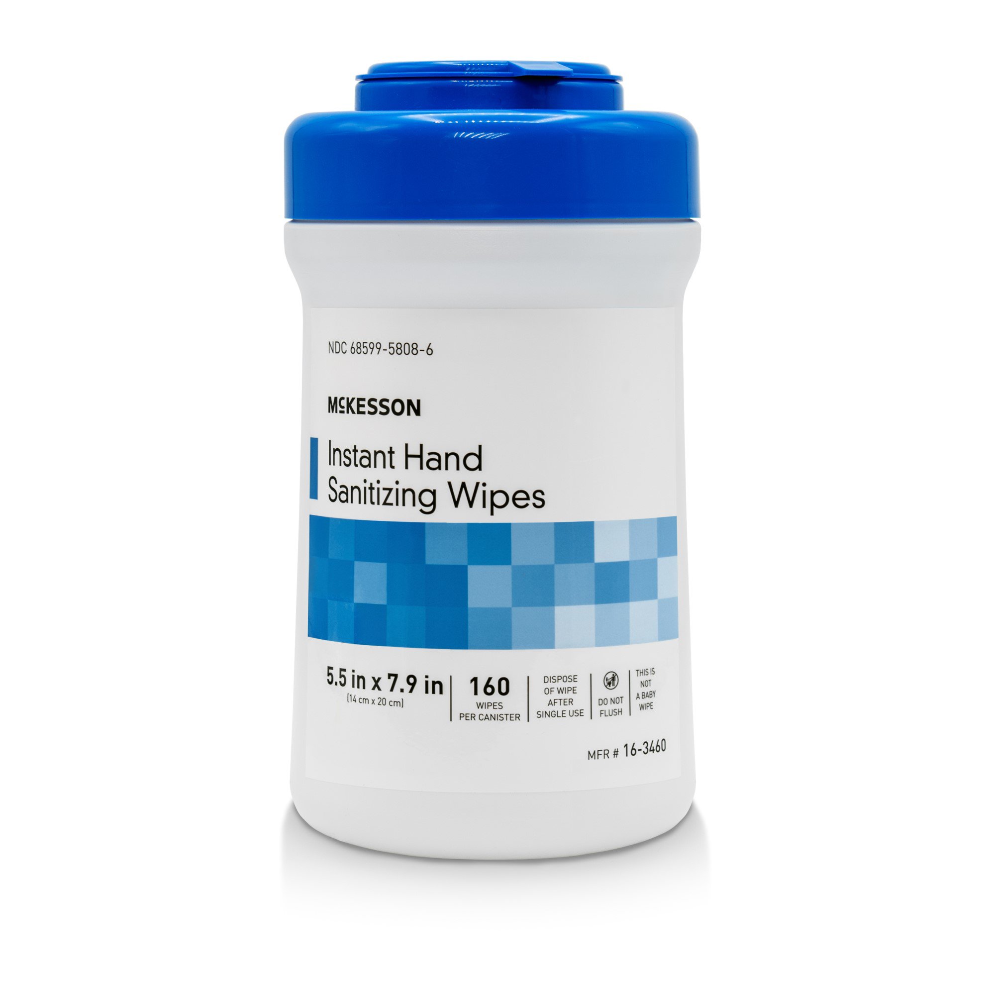 Hand SANITIZING WIPES Alcohol Instant 160/CAN Mckesson Medical and Surgical Inc 16-3460