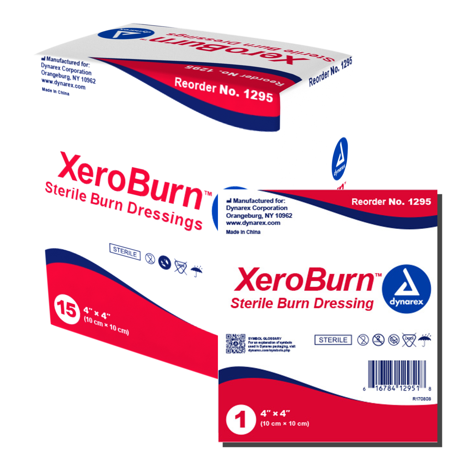 Burn Dressing. Sheet Dynarex  07-01043