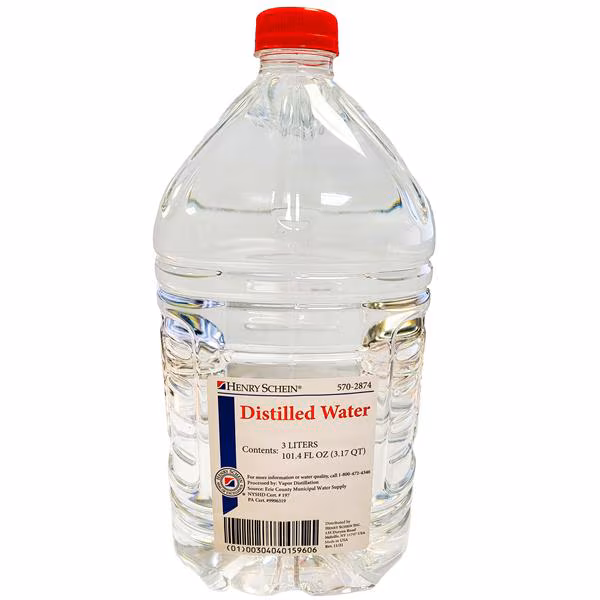 Distilled Water 3L 4/Ca HENRY SCHEIN INC
