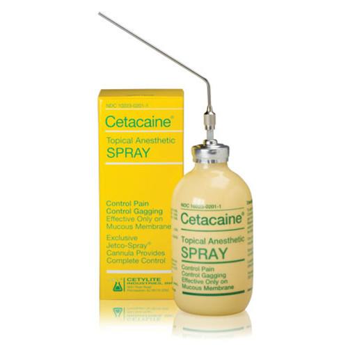 Cetacaine Anesthetic Spray 14% Benzocaine, 2% Butamben, 2% Tetracaine 20gm/Can, 12 CN/CA