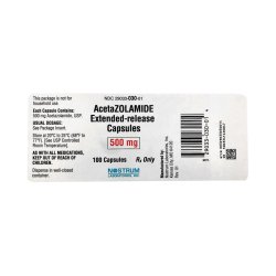 Acetazolamide 500 mg Capsule 100 Capsules