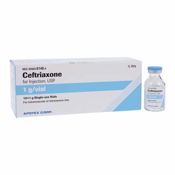 CEFTRIAXONE PINJ 1G 10X20ML USA Apotex