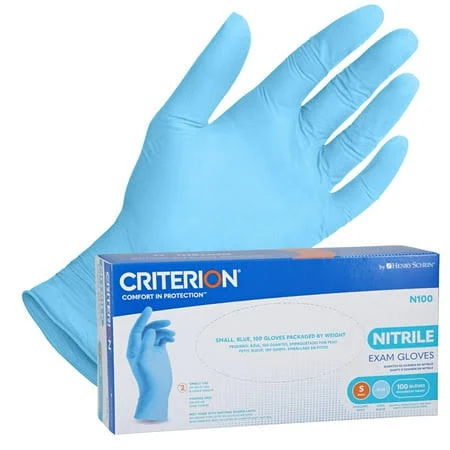 Criterion Pure Nitrile Nitrile Gloves LF Small NS Blue 100/Bx