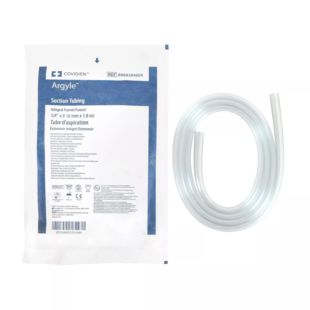 Argyle Suction Tube 1/4"x12' Sterile 20/Case Cardinal Health