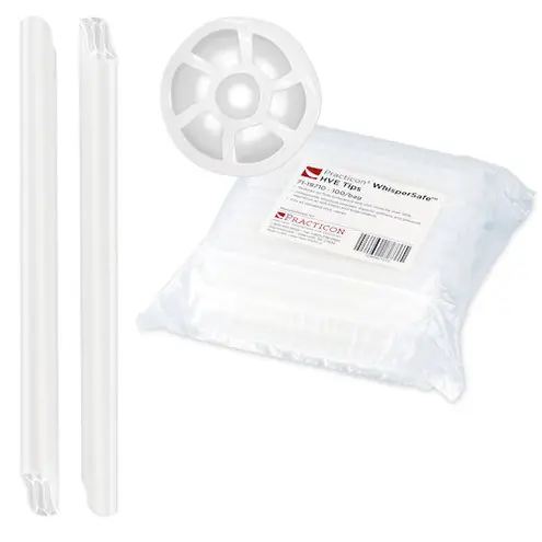 WhisperSafe HVE Tips Nonvented White 100/Bg