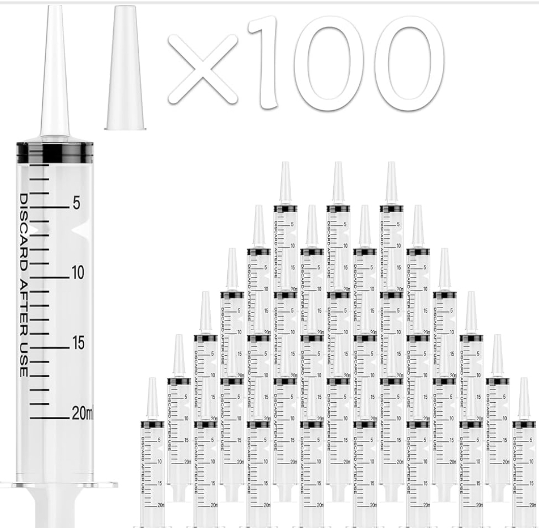 Catheter Tip Luer Slip Syringe 20mL 100/BX