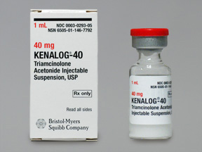 KENALOG-40 40MG/ML TRIAMCINOLONE ACE FOR INJ 1ML BRISTOL-MYERS SQUIBB 00003-0293-05
