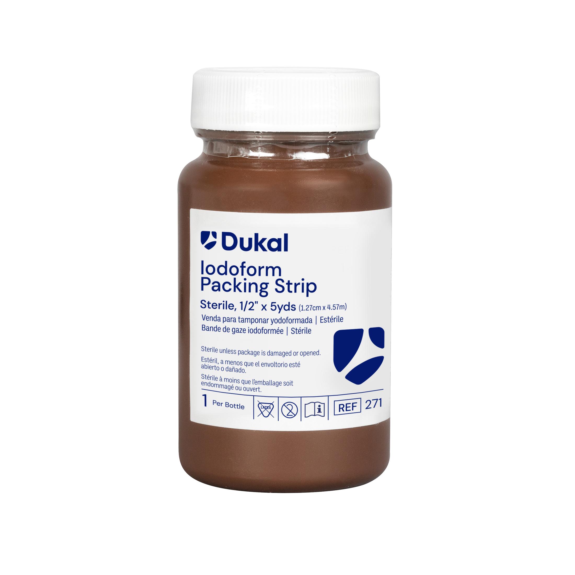 Gauze Iodoform Packing Strip 1/2"x5yd Sterile Not Made With Natural Rubber Latex, 12 EA/BX Dukal LLC