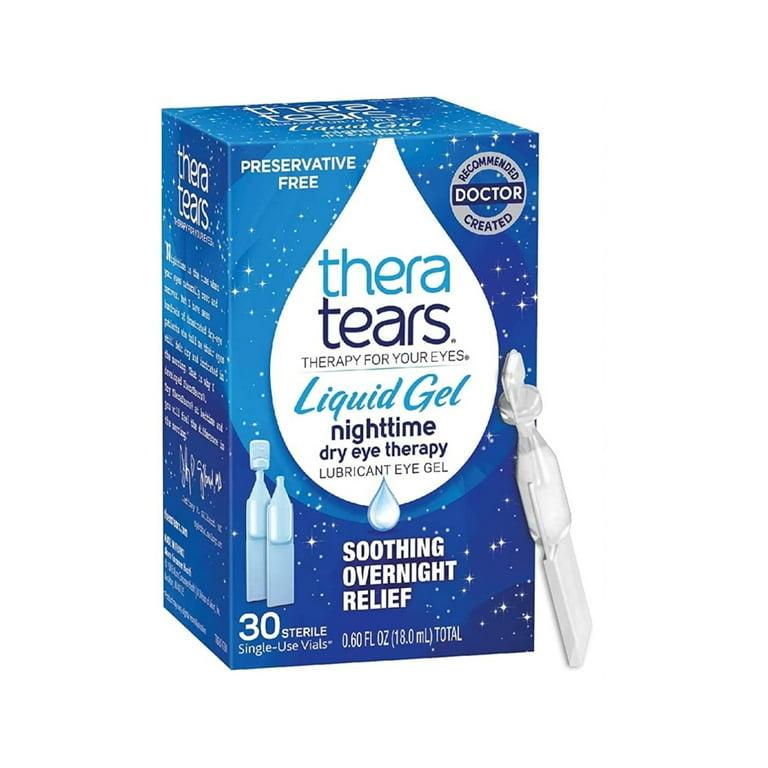 TheraTears Lubricant Eye Drops Dry Eye Therapy Gel Preservative Free Nightime 30/Box, 24 BX/CA
