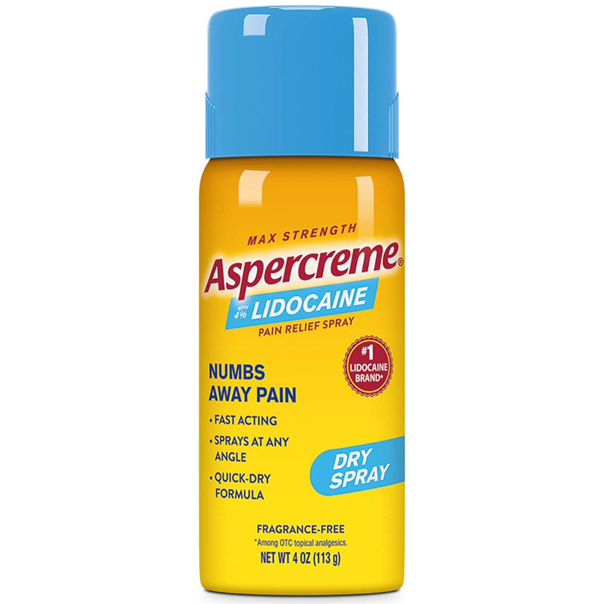 Topical Pain Relief Aspercreme® Max 4% Strength Lidocaine Spray 4 oz. Sanofi Aventis Us 1152852