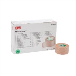 Medical Tape 3M™ Micropore™ Tan 1 in X 10 Yard Paper NonSterile