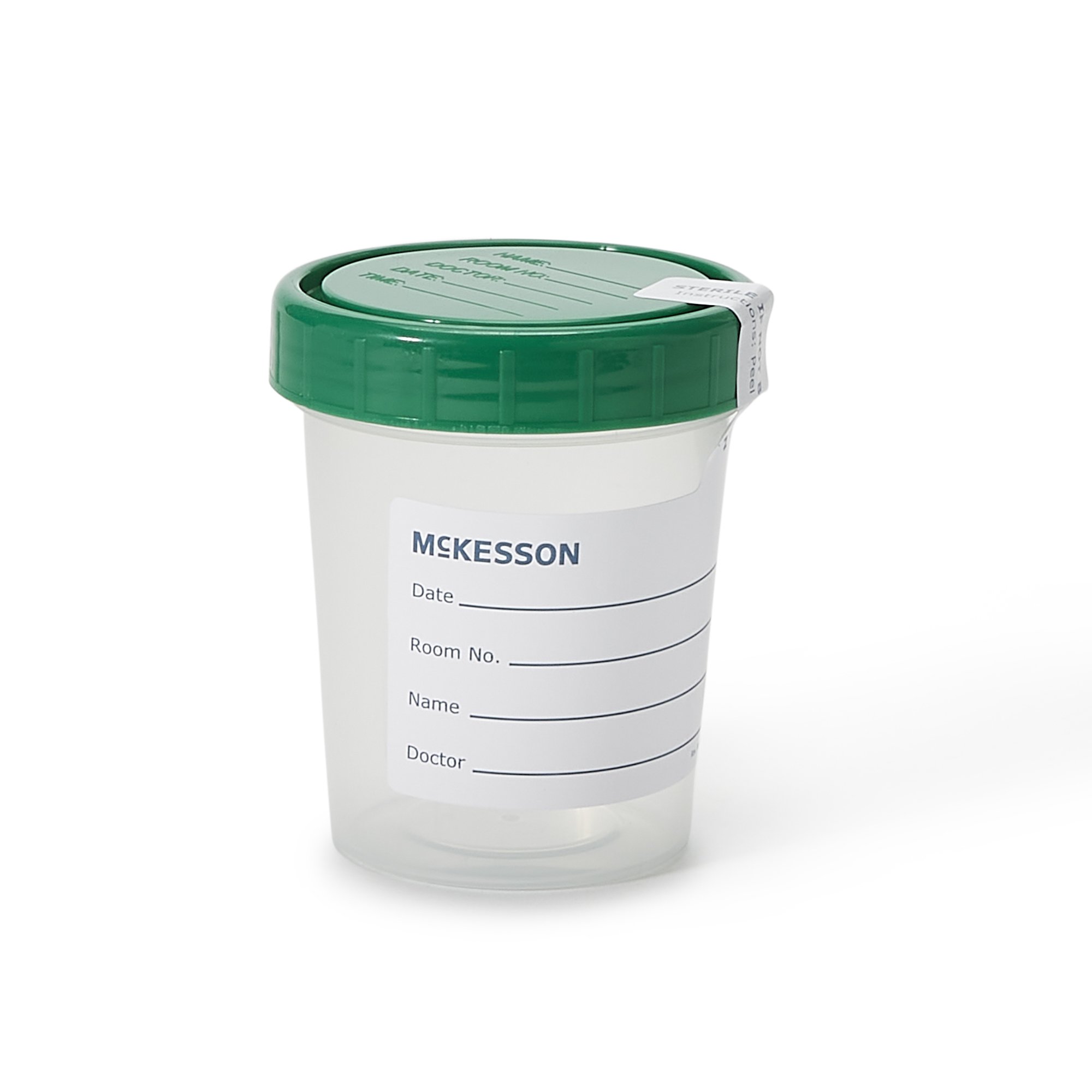Specimen Container McKesson 120 mL (4 oz.) Screw Cap Sterile Inside Only CONTAINER, SPEC W/LID STR T